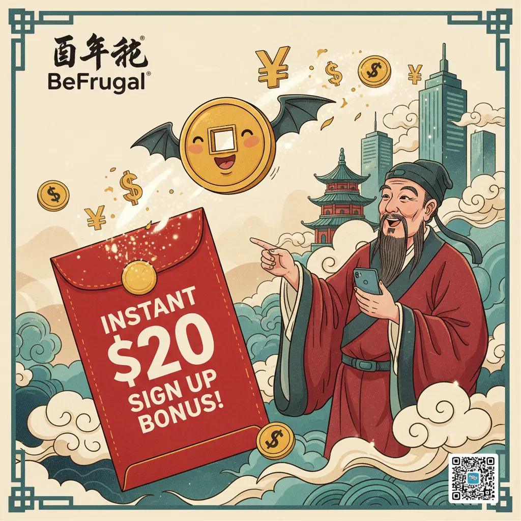 instant $20 sign up bonus - BeFrugal