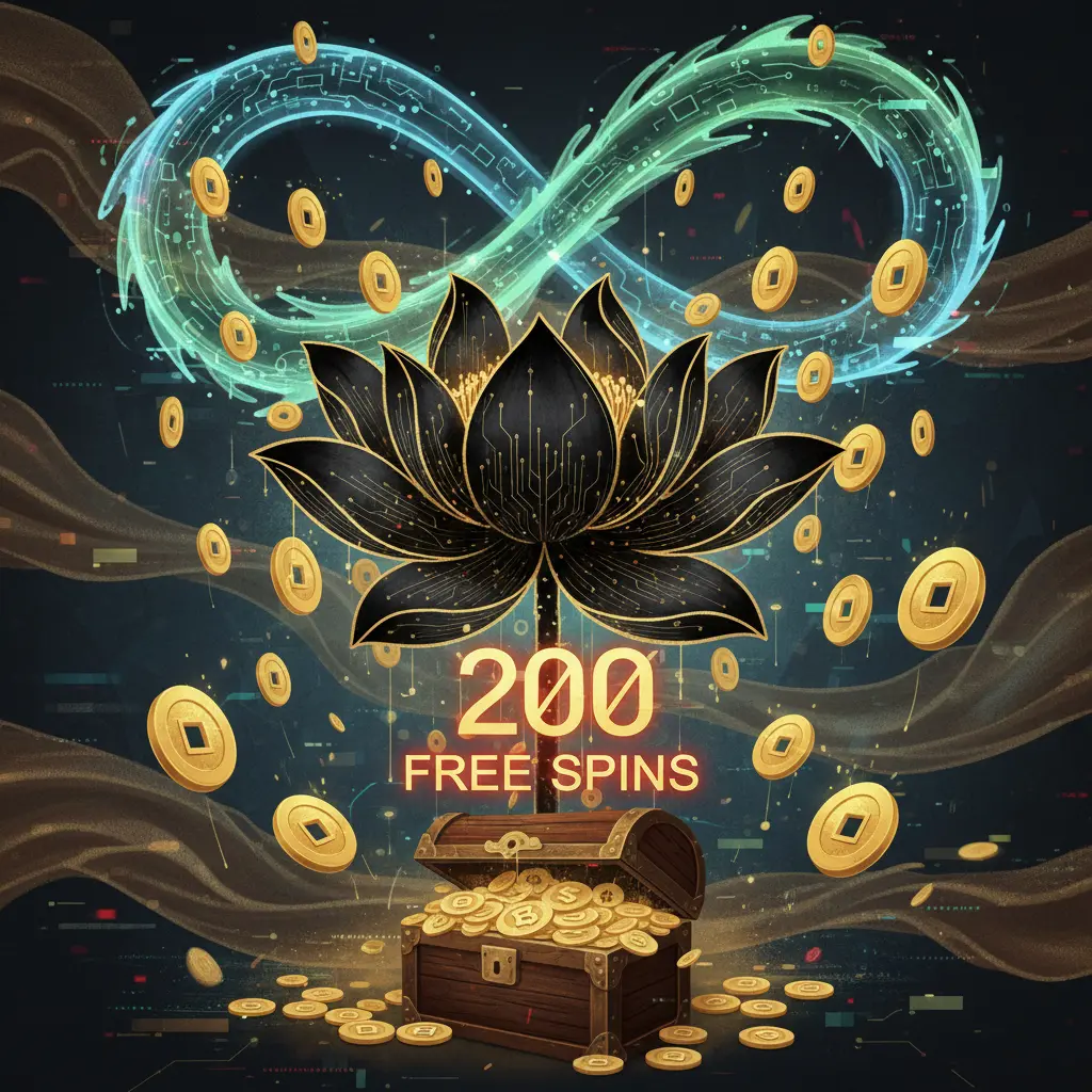 200 free spins - Black